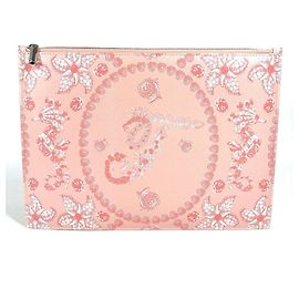 Bolsa logo Tiffany & Co., bolsa, clutch de couro, feminina, rosa, como nova Azul