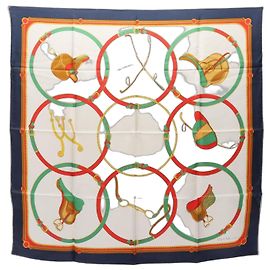 Céline Celine Silk Scarf for Women, Navy Multicolor Multiple colors