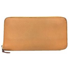 Hermès HERMES Azap Silkin Wallet Long Round Della Cavalleria Brown Hermes Brown