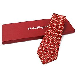 Salvatore Ferragamo Silk Tie Men's Red