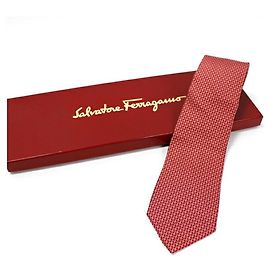 Corbata de seda Salvatore Ferragamo para hombres Roja