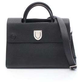 Christian Dior Dior DIOREVER Borsa Diorever in pelle per donne Nera Nero