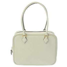 Hermès HERMES Plume Mini Vert Fizz K Stamp (circa) Bolso de cabra para mujeres, Rango A, de propiedad, Ginzo Verde