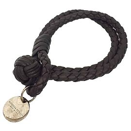 Pulsera Intrecciato Bottega Veneta, Marrón Castaño