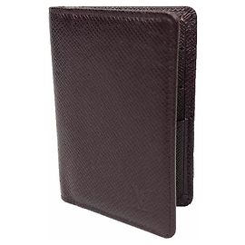 Louis Vuitton Taiga Card Case Organizer de Poche Holder, Akage Brown