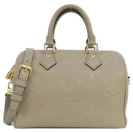 Sac Boston Bandoulière Speedy Monogram Empreinte Louis Vuitton Marron