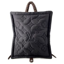 Louis Vuitton Backpack Recycled Nylon/Monogram LV Pillow in Black Black
