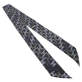 Faixa de cabelo Chanel Preto