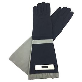 PRADA Prada Gloves Arm Covers Size / Black x Light Khaki Women's Black
