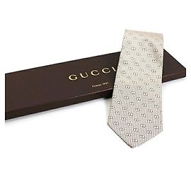 Gucci Silk Tie GG Pattern GUCCI Men's Brown