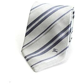 Cravatta in seta a righe BURBERRY BLACK LABEL da uomo Nero