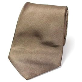 Corbata de seda Christian Dior, corte slim, hombre Castaño