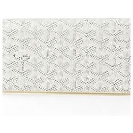GOYARD Long Wallet RICHELIEU Herringbone White White