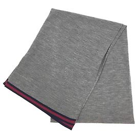 Sciarpa Gucci in lana grigia per uomo, donna e unisex Marrone