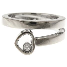 Chopard Happy Heart Twist Ring / Weißgold () Mode-Diamantring Silber Silber