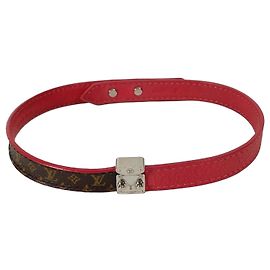 Bracciale Monogram Lockit LOUIS VUITTON, Doppio Canvas, Donna, Marrone Marrone