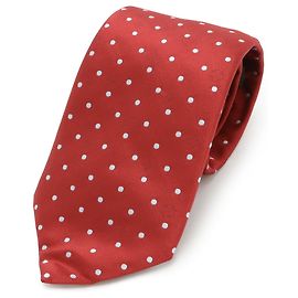 LOUIS VUITTON Louis Vuitton tie, polka dot pattern, % silk, dark red Red