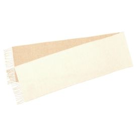 Cachecol Bicolor LOEWE em Lã Cashmere Marfim Areia (Bege) Marrom