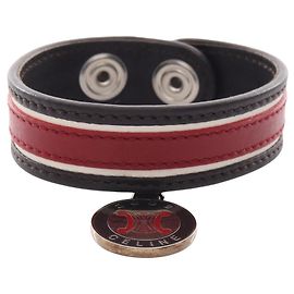Céline Bracciale in pelle Celine, accessori per donne, marrone e rosso Marrone