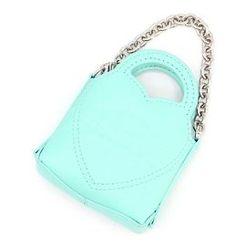 Tiffany & Co. Return to Bag Charm, Blue Leather Micro Bag, Women's, TIFFANY CO. Blue