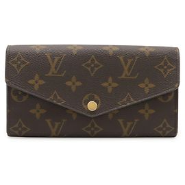 LOUIS VUITTON Portafoglio Lungo Sarah Monogramma Marrone