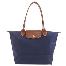 Longchamp Le Pliage Tote Bag, Nylon Material, Women's Navy blue