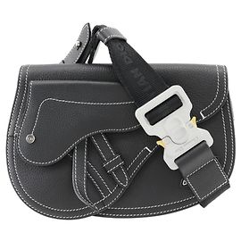 Dior Saddle Body Bag Calf Black Men's Black
