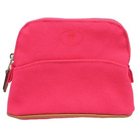 Like new Hermès Bolide Pouch Mini Cotton Raspberry HERMES Pink