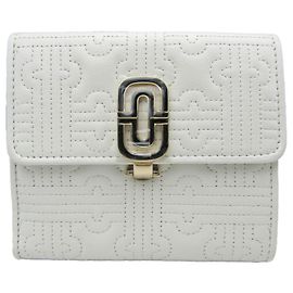 Bulgari Bvlgari Parentesi Women's Leather Middle Wallet (fold) White White