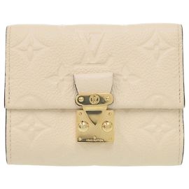 Billetera Compacta Metis Monogram Empreinte IC Chip Crema LOUIS VUITTON Blanco