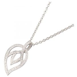 Collana Piaget Magic Secret Leaf, Oro bianco, Diamante, Donna, Argento, Trasparente Argento