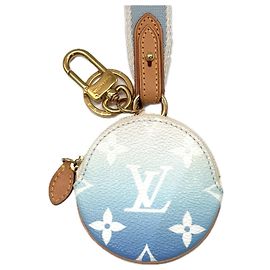 Lanyard Louis Vuitton Multi-Pochette Monograma Azul Monedero LOUIS VUITTON Azul