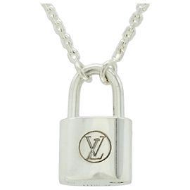 Collar Louis Vuitton Péndulo Silver Lockit UNICEF Plata