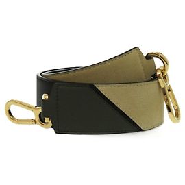 LOEWE Puzzle Leder Olivgrün Schultergurt Schwarz