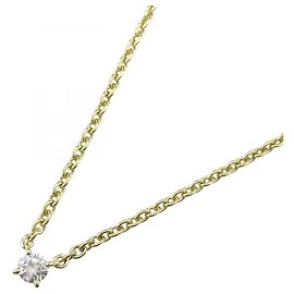 Collana Cartier Love Support con Diamanti, Oro Giallo con Diamanti, Donna, e Trasparente D'oro