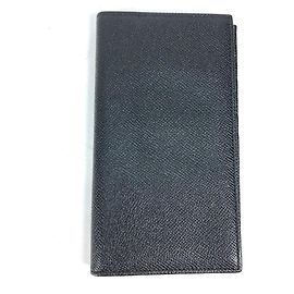 Bulgari Bvlgari Long wallet Two fold Long Wallet Black Black