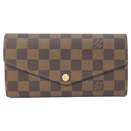 Portafoglio Sarah Damier Louis Vuitton Marrone