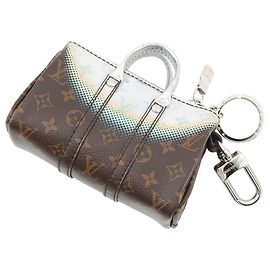 Louis Vuitton Accessories Bag Charm Monogram Metallic Mirror Mini Keepall LOUIS VUITTON Keychain Brown