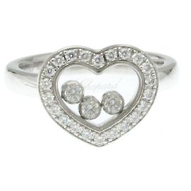 Chopard Happy Diamonds Ring aus Weißgold () Mode-Diamantring Carat/. Silber Silber