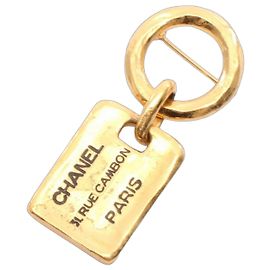 Chanel Spilla Cambon Accessorio GP (Placcato Oro) Donna Oro D'oro