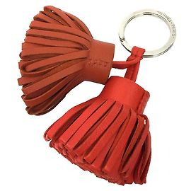 Chaveiro Hermès Carmen Unodos em couro laranja Laranja