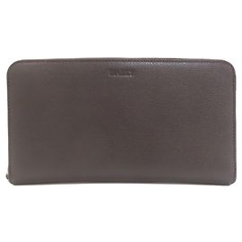 Bally logo long wallet leather women's BALLY Brown