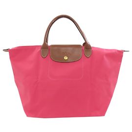 Bolso Longchamp Le Pliage, material de nailon, para mujeres. Rosa