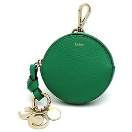 Portafoglio Alphabet Small di Chloé per donne in pelle verde Verde