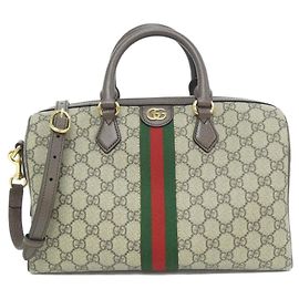Sac Boston OPHIDIA de Gucci Marron