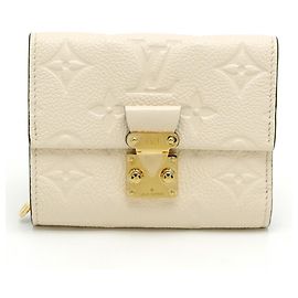 Billetera Metis Compacta para Mujer Louis Vuitton Monogram Empreinte Crème (Blanco) Blanco