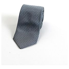 Hermes Hermès silk tie, H pattern, slim fit, for men Brown
