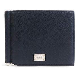 Dolce & Gabbana DOLCE&GABBANA billfold wallet leather navy men's Navy blue