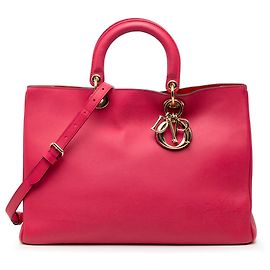 Bolsa Diorissimo grande de couro rosa Rosa Outro