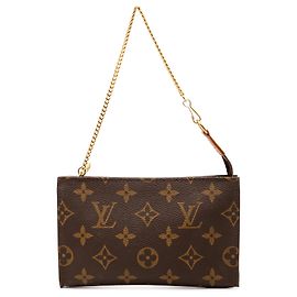 Pochette a secchiello Monogram marrone Louis Vuitton Marrone